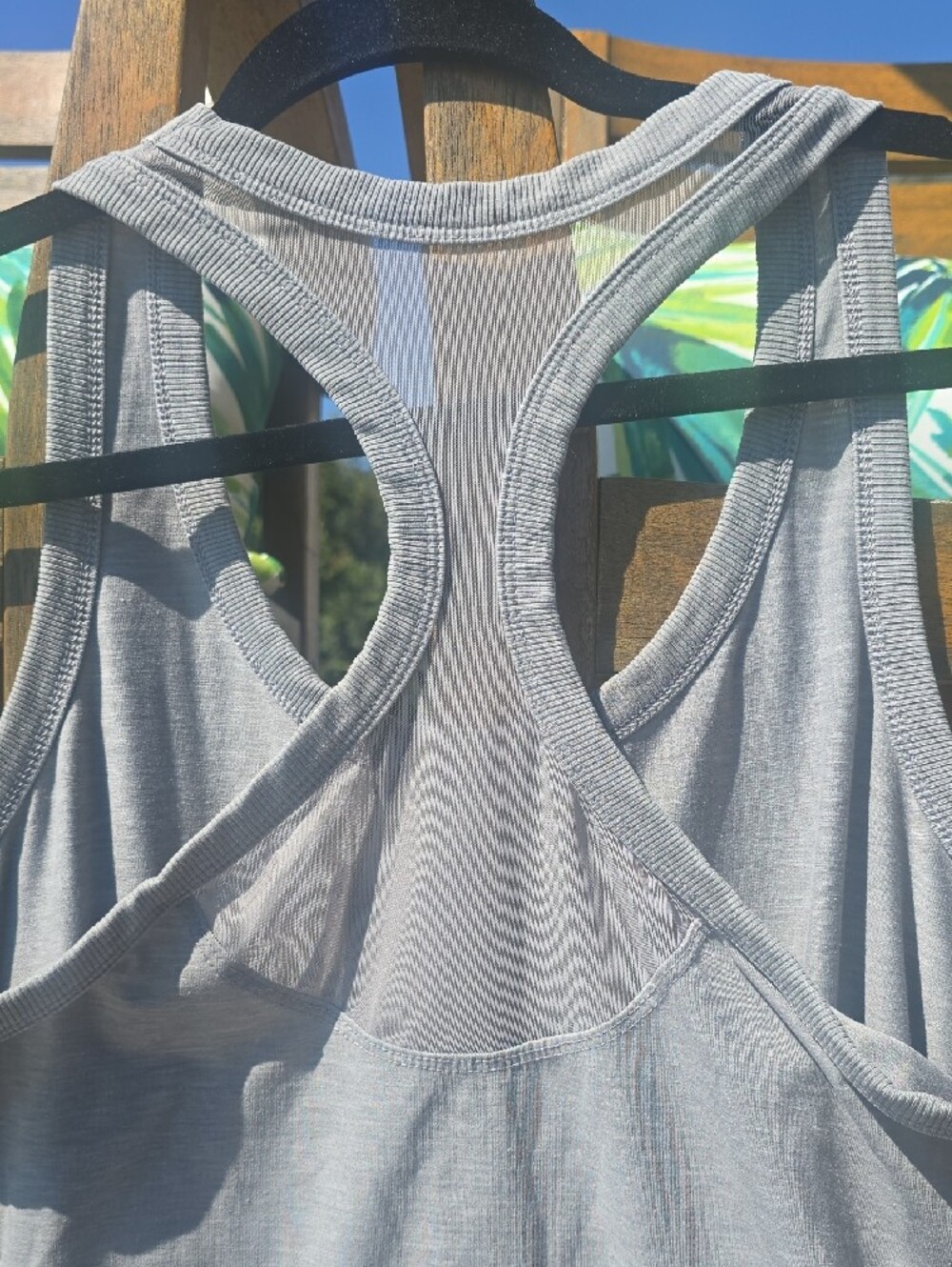 Athletic Works Light Gray Racerback Tank - Picture 4 of 5